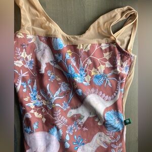 Luckyleo Dino print leotard